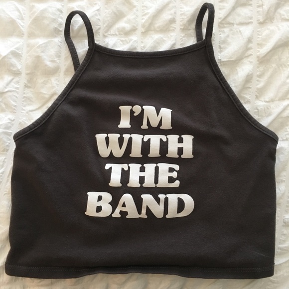 “I’m with the band” Crop Top - Picture 1 of 2